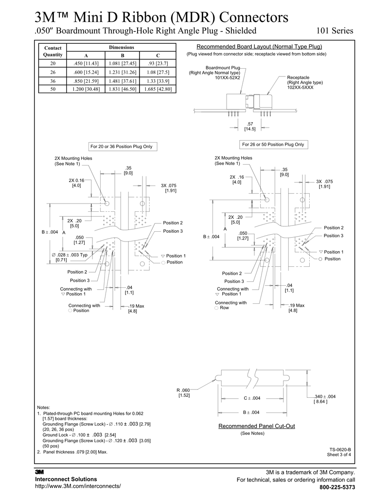 3M™ Mini Delta Ribbon (MDR), 101XX-X2X2XC, 101 Series