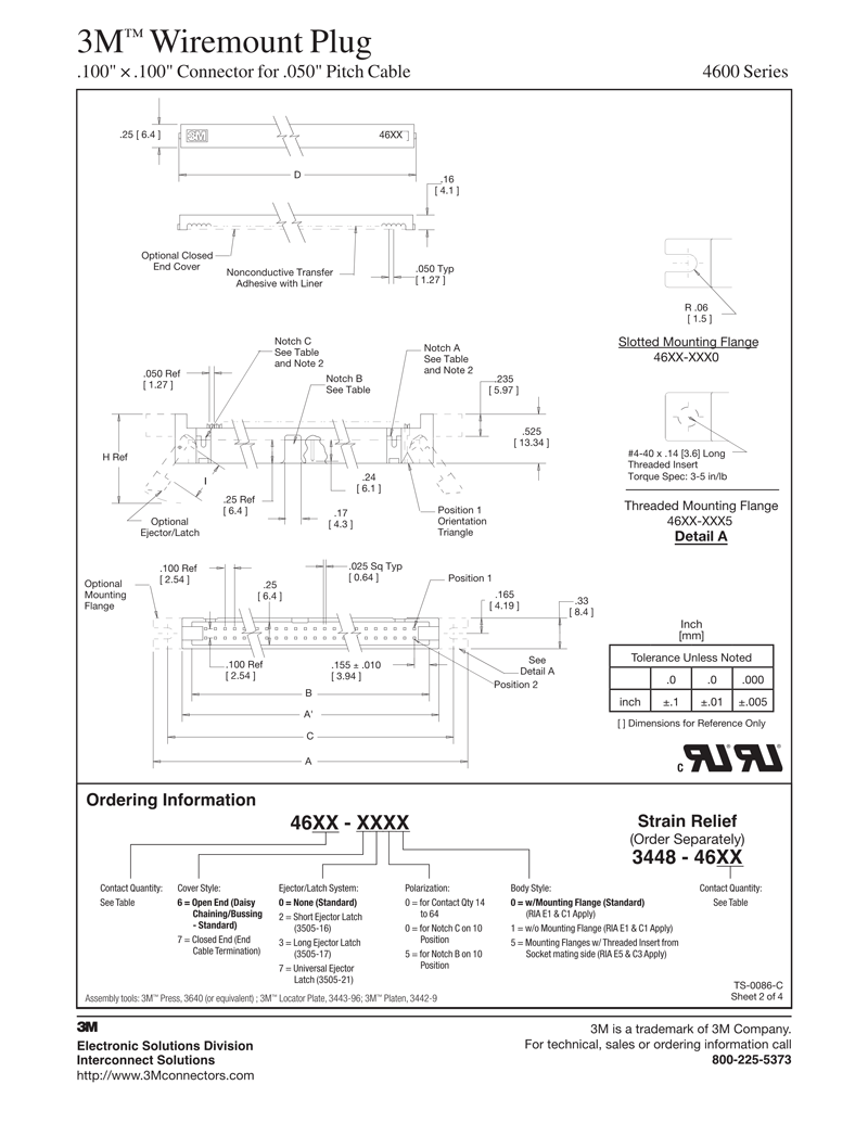 3M™ Wiremount Plug, 4600 Series