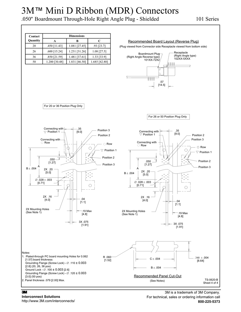 3M™ Mini Delta Ribbon (MDR), 101XX-X2X2XC, 101 Series
