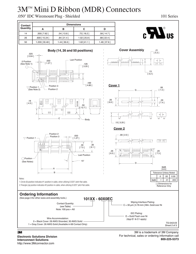 3M™ Mini Delta Ribbon (MDR),101XX-60XOEC, 101 Series