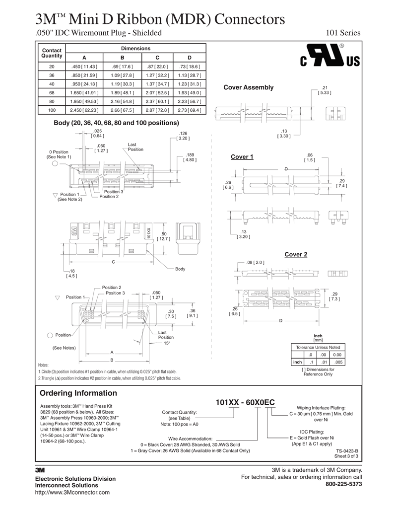 3M™ Mini Delta Ribbon (MDR),101XX-60XOEC, 101 Series