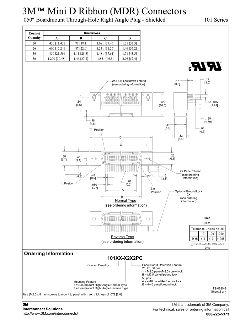 3M™ Mini Delta Ribbon (MDR), 101XX-X2X2XC, 101 Series