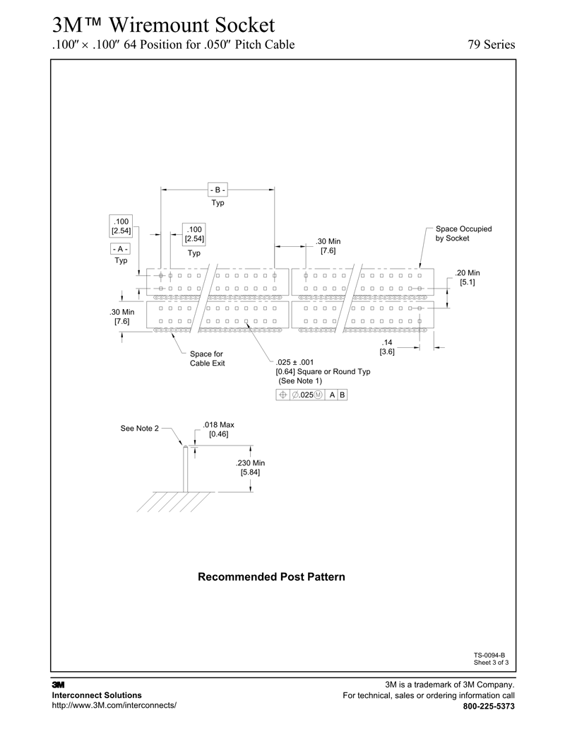 3M™ Wiremount Socket, 79 Series